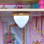 Casuta Castel din lemn pentru papusi ROSE Garden DollHouse Kidkraft cu sunete si lumni